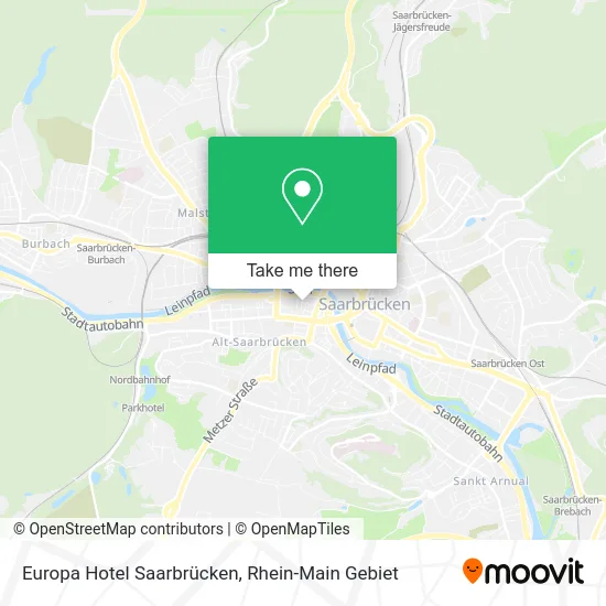 Карта Europa Hotel Saarbrücken