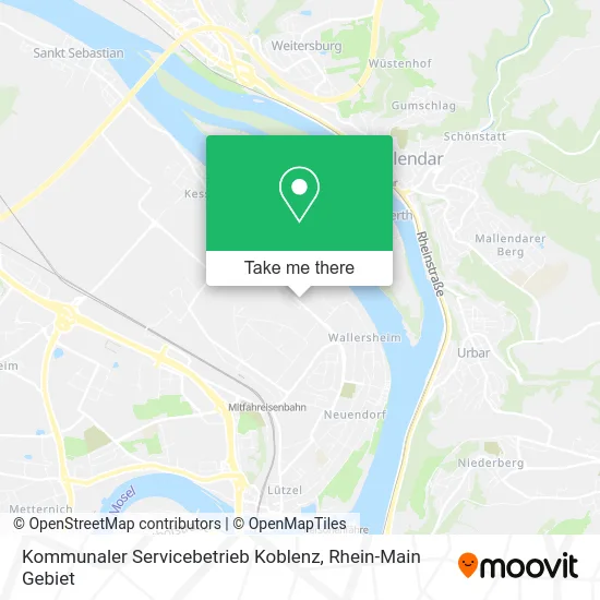 Карта Kommunaler Servicebetrieb Koblenz