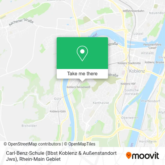 Карта Carl-Benz-Schule (Bbst Koblenz & Außenstandort Jws)