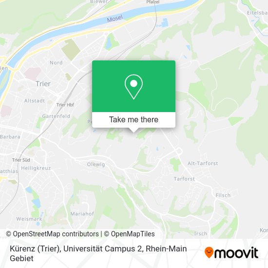 Карта Kürenz (Trier), Universität Campus 2