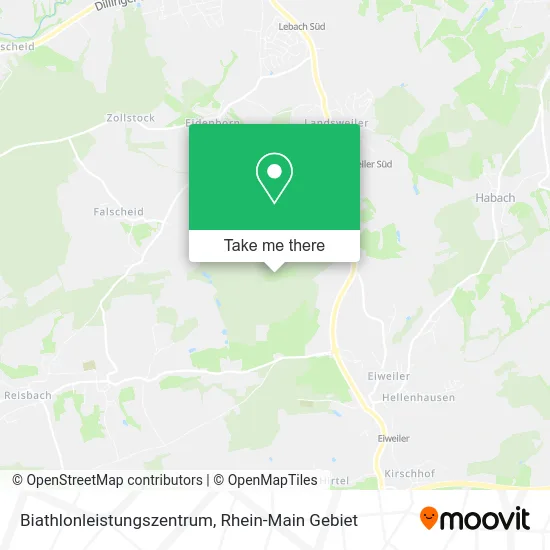 Карта Biathlonleistungszentrum