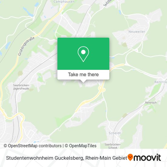 Карта Studentenwohnheim Guckelsberg