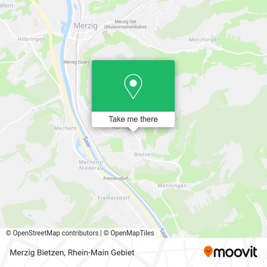 Карта Merzig Bietzen