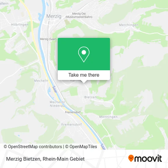 Карта Merzig Bietzen