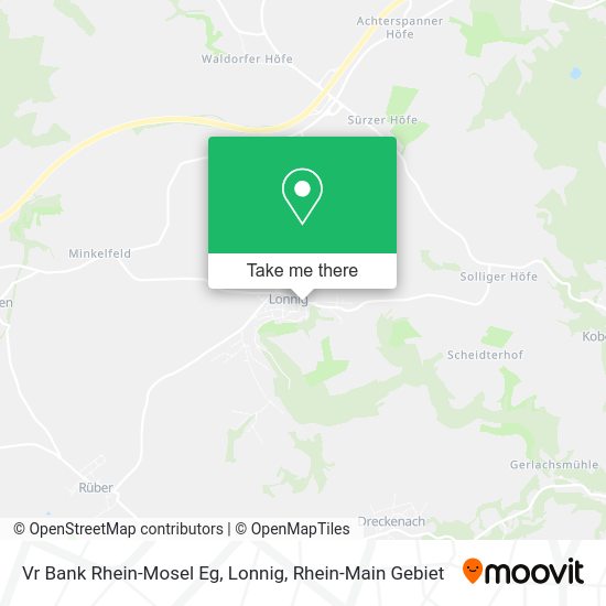 Карта Vr Bank Rhein-Mosel Eg, Lonnig