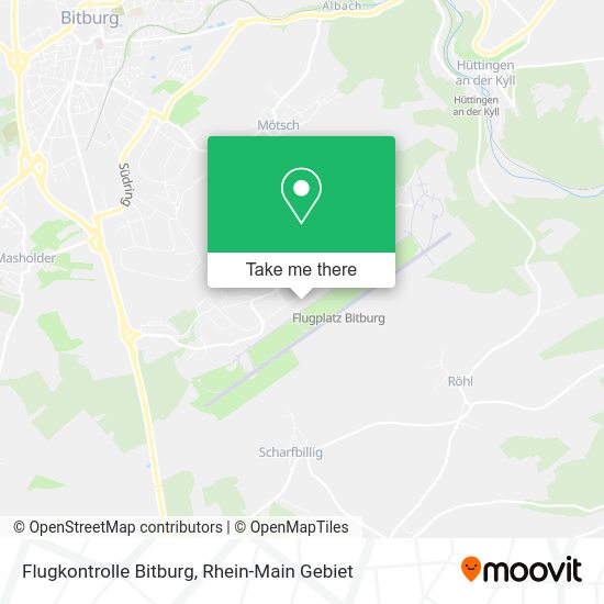 Карта Flugkontrolle Bitburg