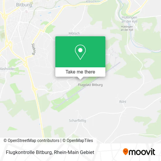 Карта Flugkontrolle Bitburg