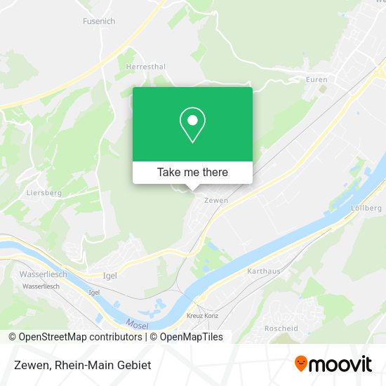 Карта Zewen