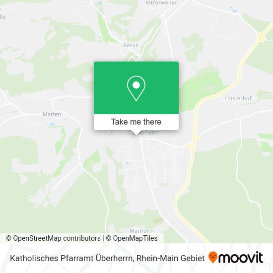 Карта Katholisches Pfarramt Überherrn
