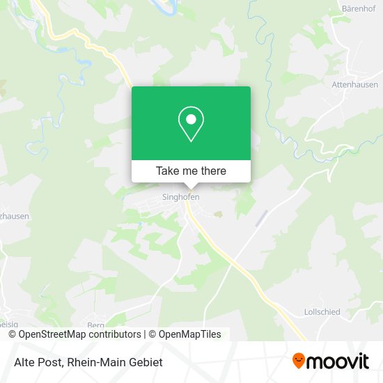 Карта Alte Post