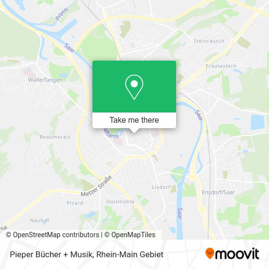 Карта Pieper Bücher + Musik