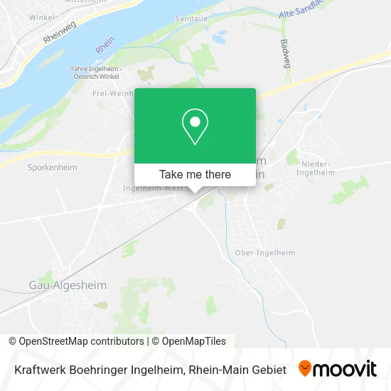 Карта Kraftwerk Boehringer Ingelheim