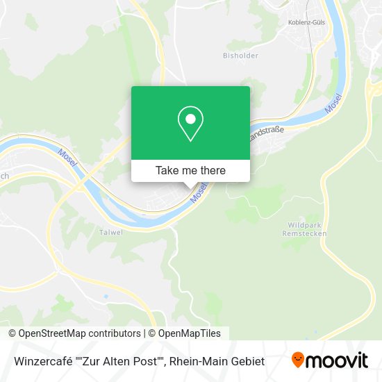 Карта Winzercafé ""Zur Alten Post""