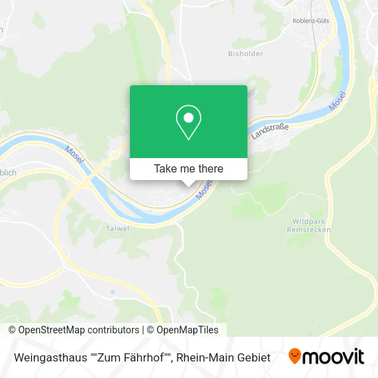 Карта Weingasthaus ""Zum Fährhof""