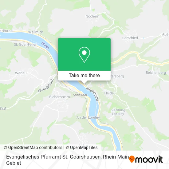 Карта Evangelisches Pfarramt St. Goarshausen
