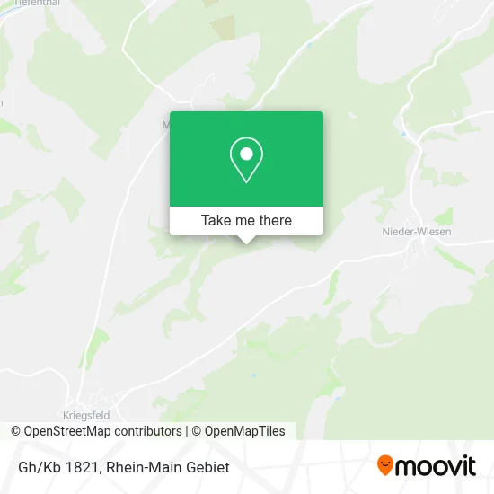 Gh/Kb 1821 map