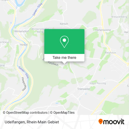 Карта Udelfangen