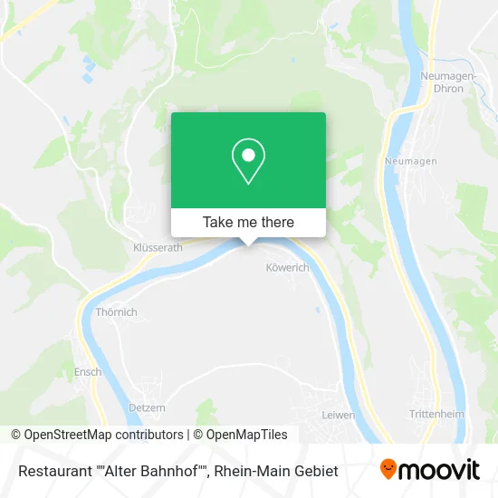 Карта Restaurant ""Alter Bahnhof""