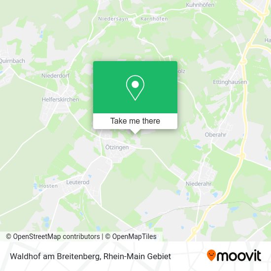 Карта Waldhof am Breitenberg