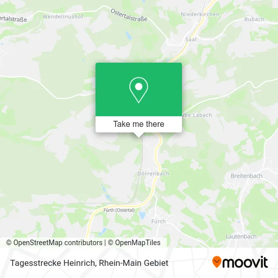 Карта Tagesstrecke Heinrich