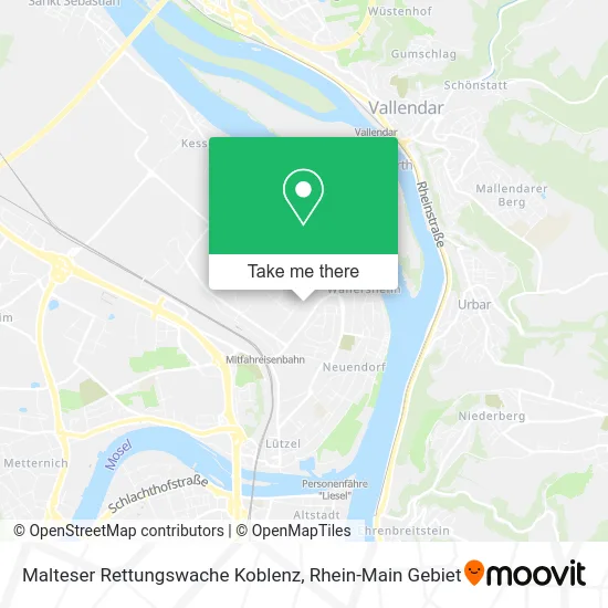 Карта Malteser Rettungswache Koblenz