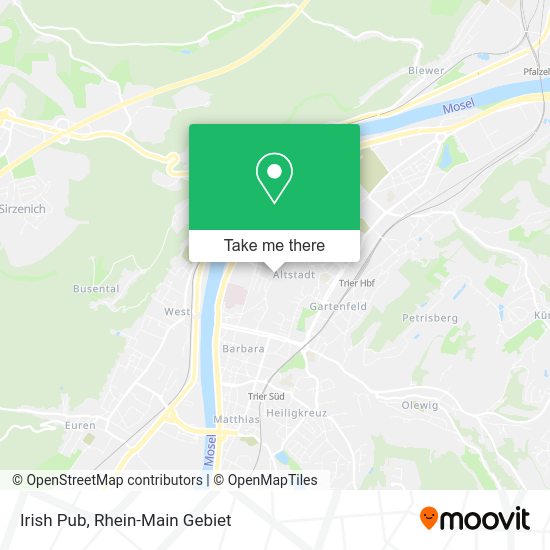 Карта Irish Pub