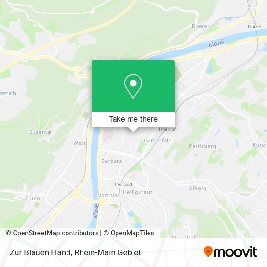 Карта Zur Blauen Hand