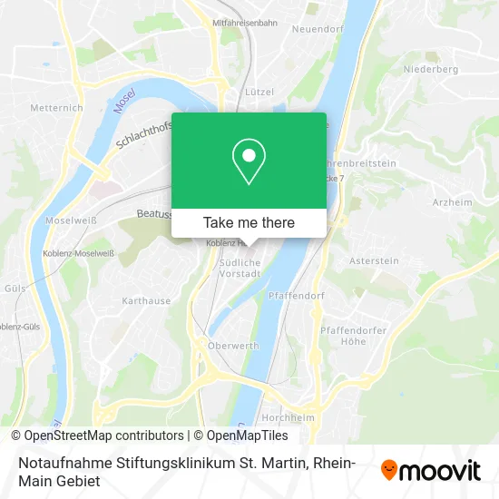 Карта Notaufnahme Stiftungsklinikum St. Martin