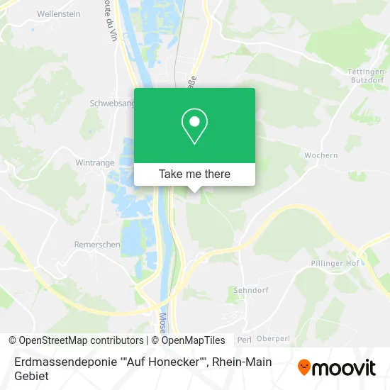 Карта Erdmassendeponie ""Auf Honecker""