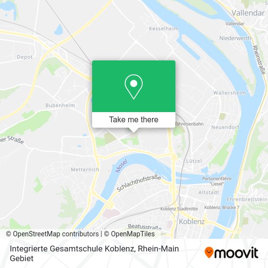 Карта Integrierte Gesamtschule Koblenz