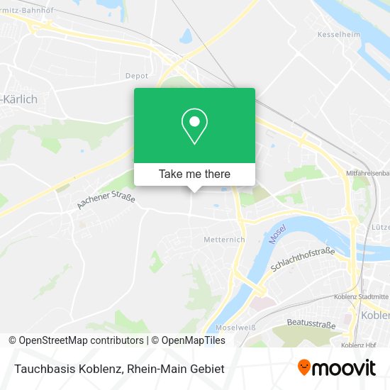 Карта Tauchbasis Koblenz
