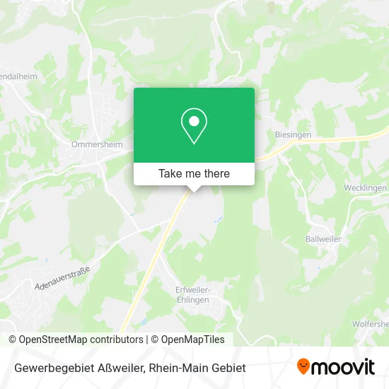 Карта Gewerbegebiet Aßweiler