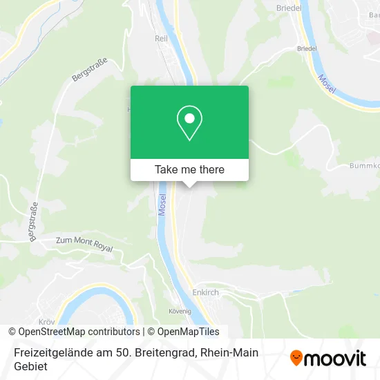 Карта Freizeitgelände am 50. Breitengrad