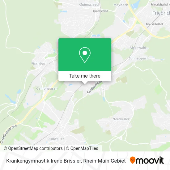 Карта Krankengymnastik Irene Brissier