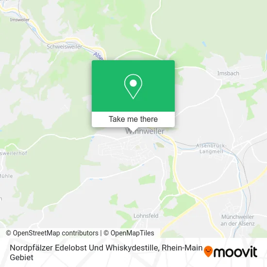 Карта Nordpfälzer Edelobst Und Whiskydestille