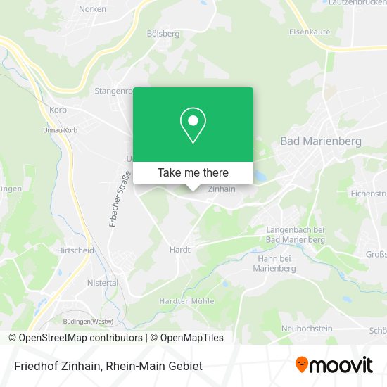 Карта Friedhof Zinhain