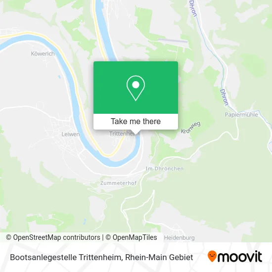 Карта Bootsanlegestelle Trittenheim