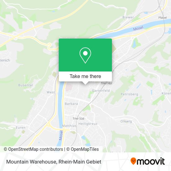 Карта Mountain Warehouse