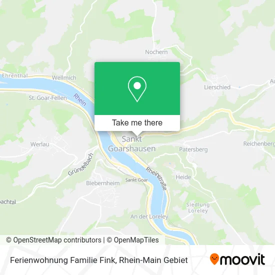 Карта Ferienwohnung Familie Fink
