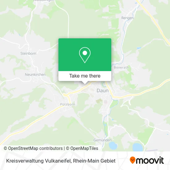 Карта Kreisverwaltung Vulkaneifel