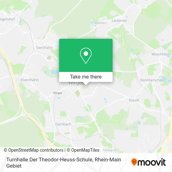 Карта Turnhalle Der Theodor-Heuss-Schule