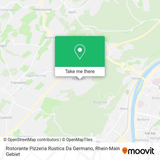 Карта Ristorante Pizzeria Rustica Da Germano