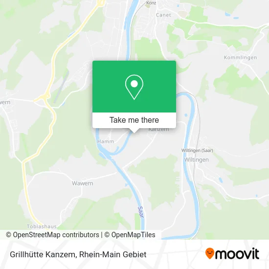 Grillhütte Kanzem map