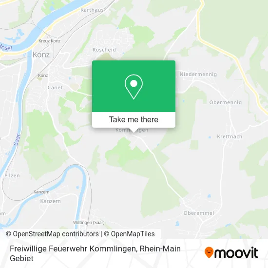 Карта Freiwillige Feuerwehr Kommlingen