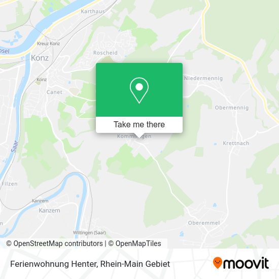 Карта Ferienwohnung Henter