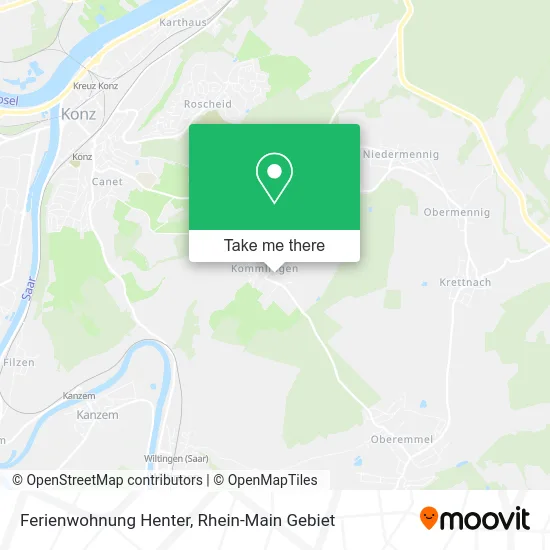 Карта Ferienwohnung Henter