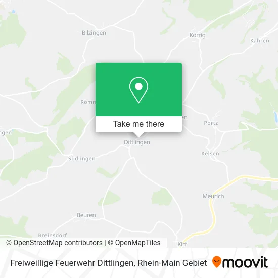 Карта Freiweillige Feuerwehr Dittlingen
