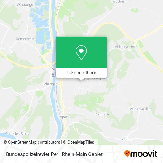 Bundespolizeirevier Perl map
