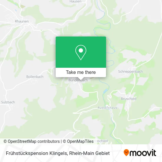 Карта Frühstückspension Klingels