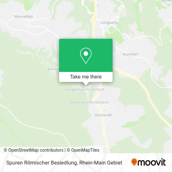 Карта Spuren Römischer Besiedlung